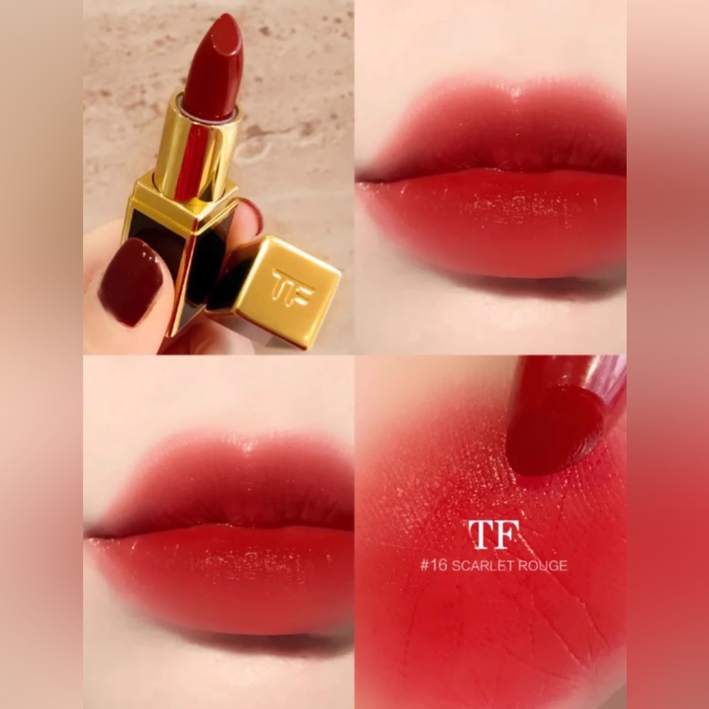Tom Ford Lip Color 16 SCARLET ROUGE 1g Luxury Retro Red BNIB